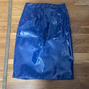 Marc by Marc Jacobs Blue PVC Pencil Skirt